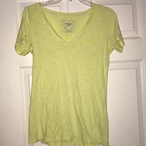 A&F neon yellow tee